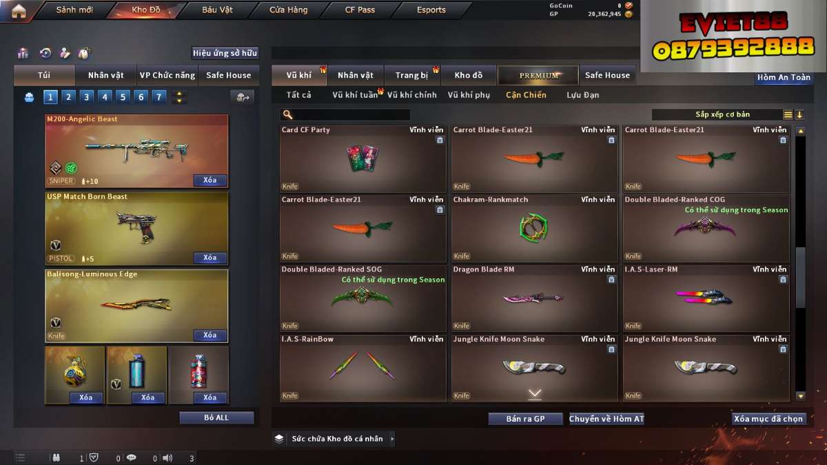 shop acc cf uy tin gia re